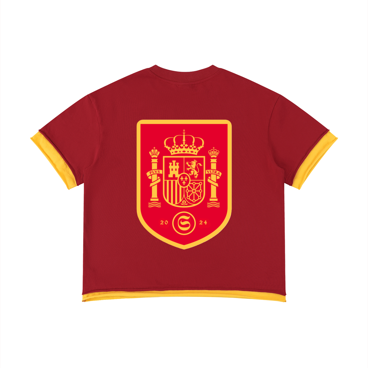 T-shirt boxy espagne shwubii - rouge
