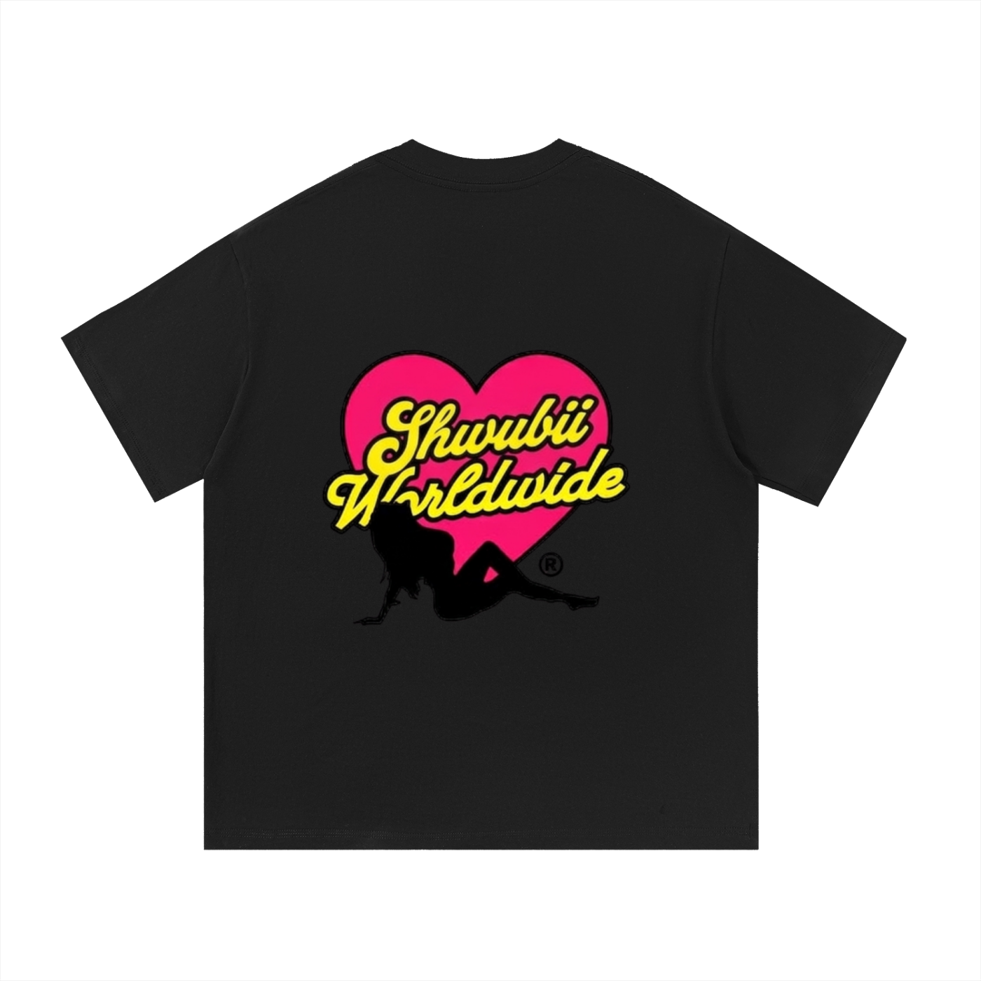T-shirt imprimé Shwubii sexy - noir
