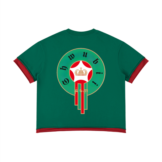 T-shirt boxy Maroc Shwubii - vert