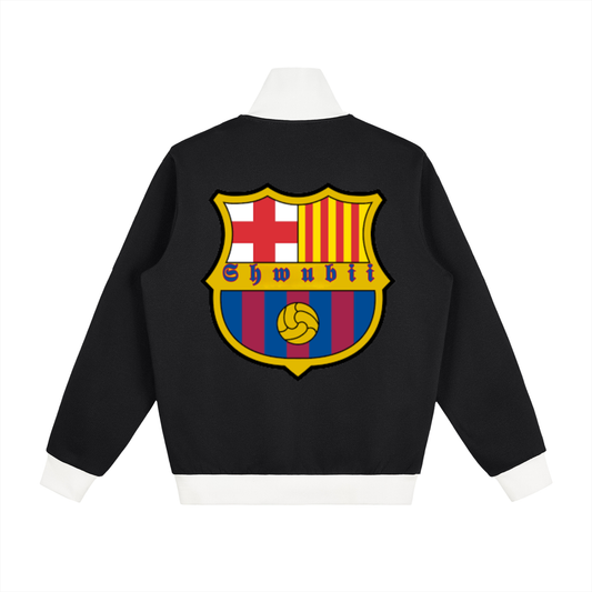 Track jacket imprimé Barcelona Shwubii - noir