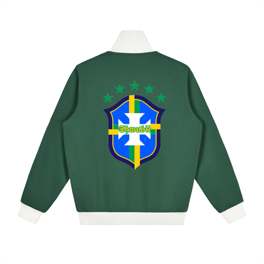 Track jacket imprimé Brasilia Shwubii - vert