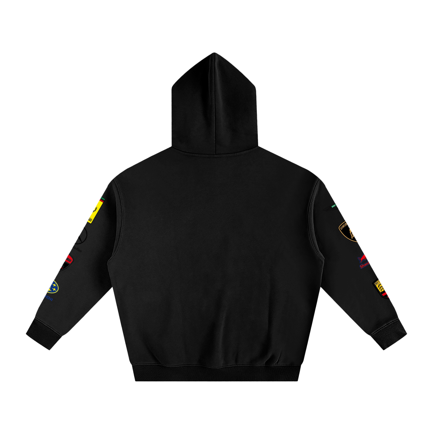 Hoodie oversized imprimé Shwubii motors -noir