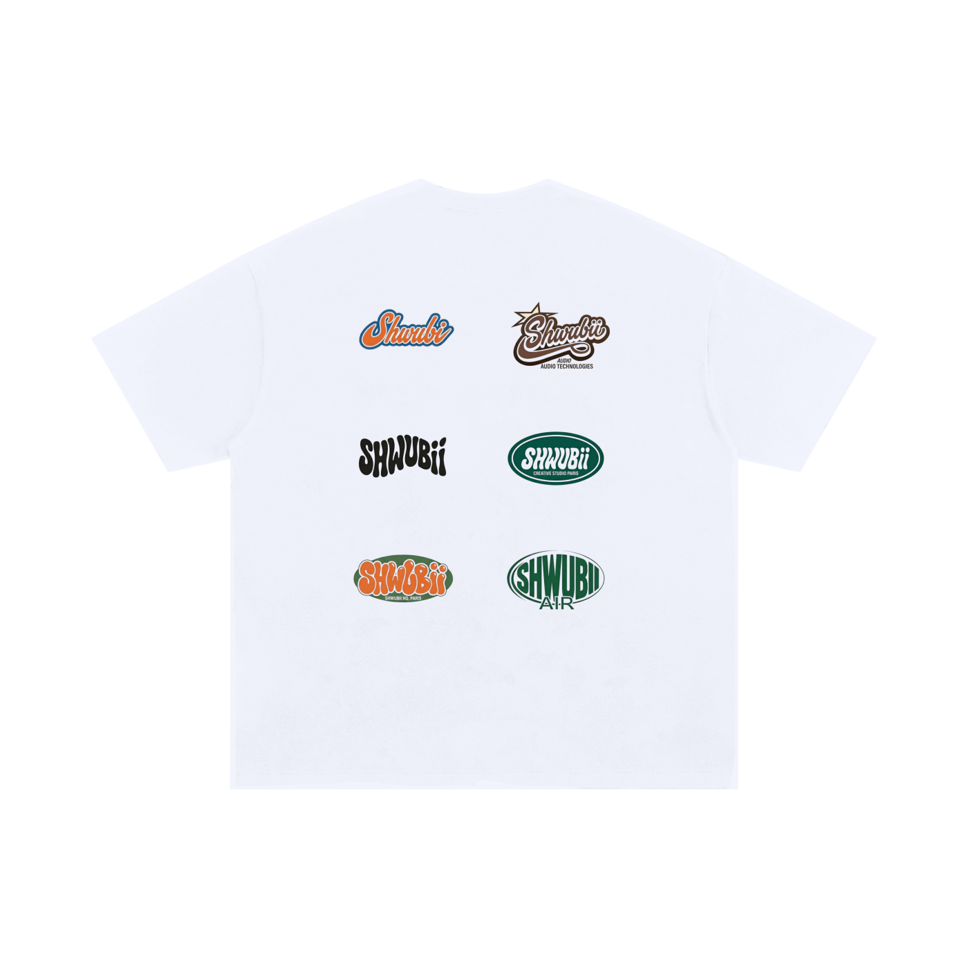 T-shirt oversized imprimé Shwubii - blanc
