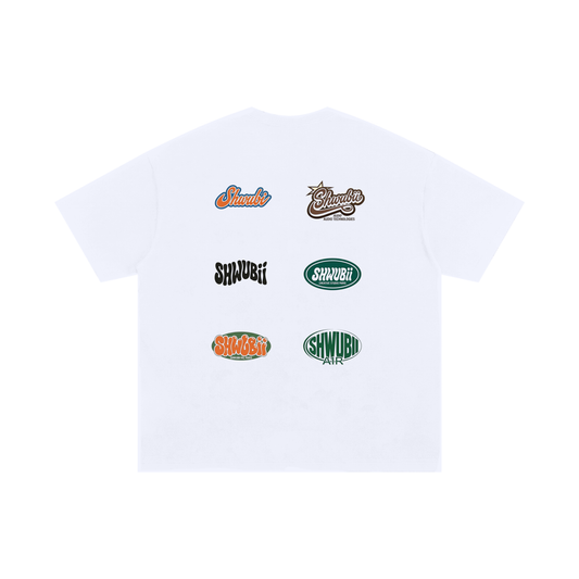 T-shirt oversized imprimé Shwubii - blanc