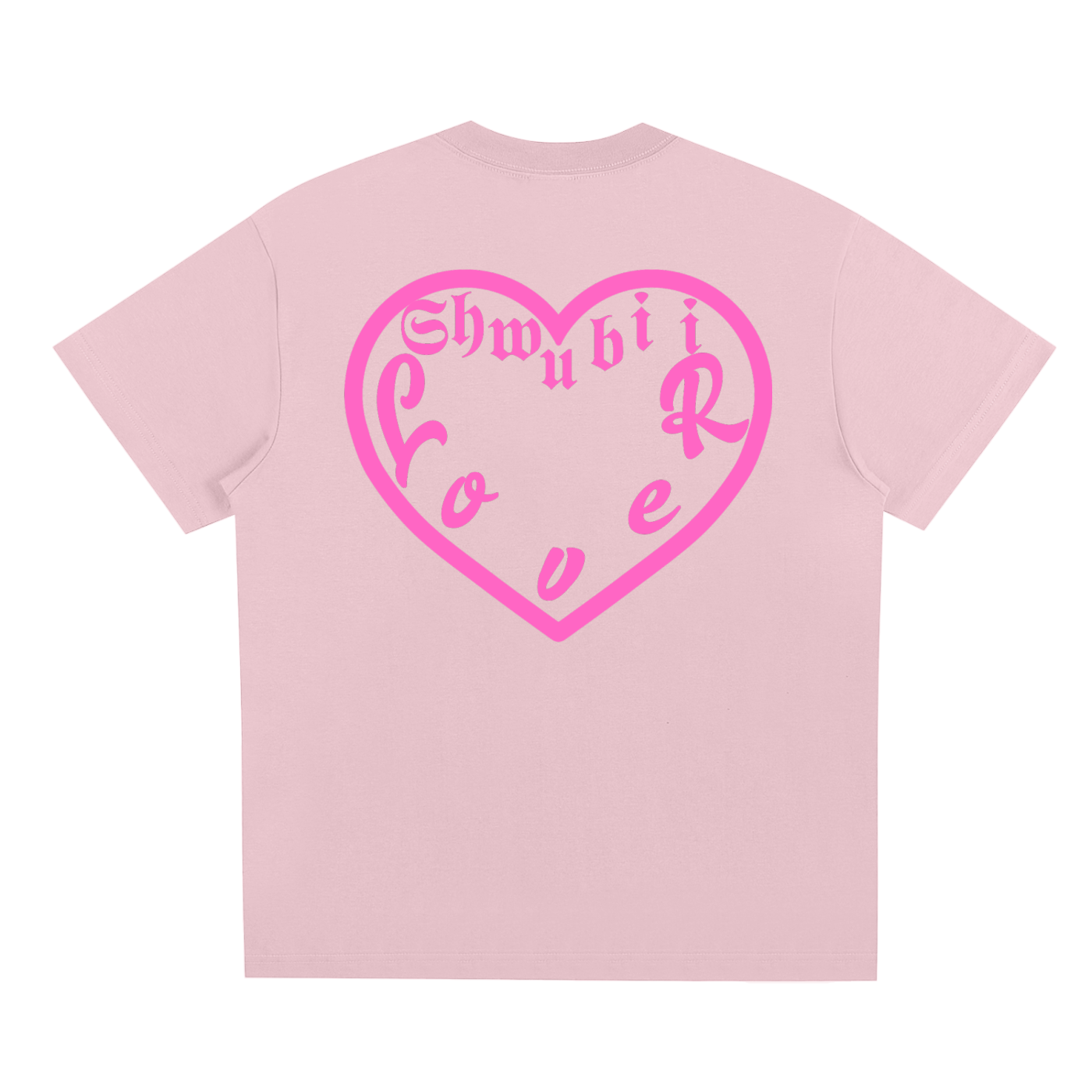 T-shirt imprimé Shwubii lover - rose