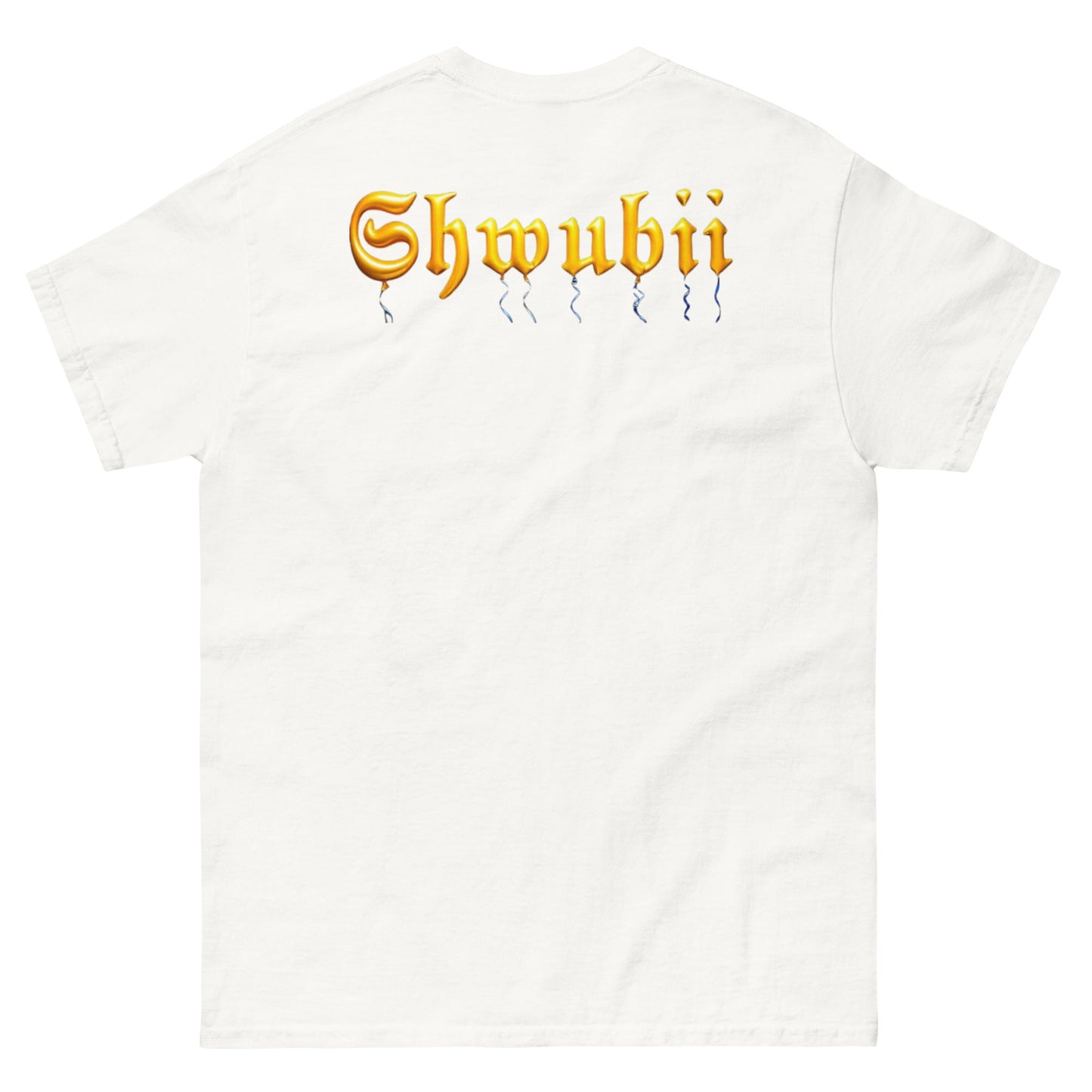 T-shirt Shwubii x banksy - blanc