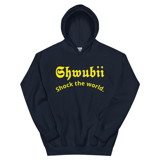 Hoodie Shwubii shock the world - navy
