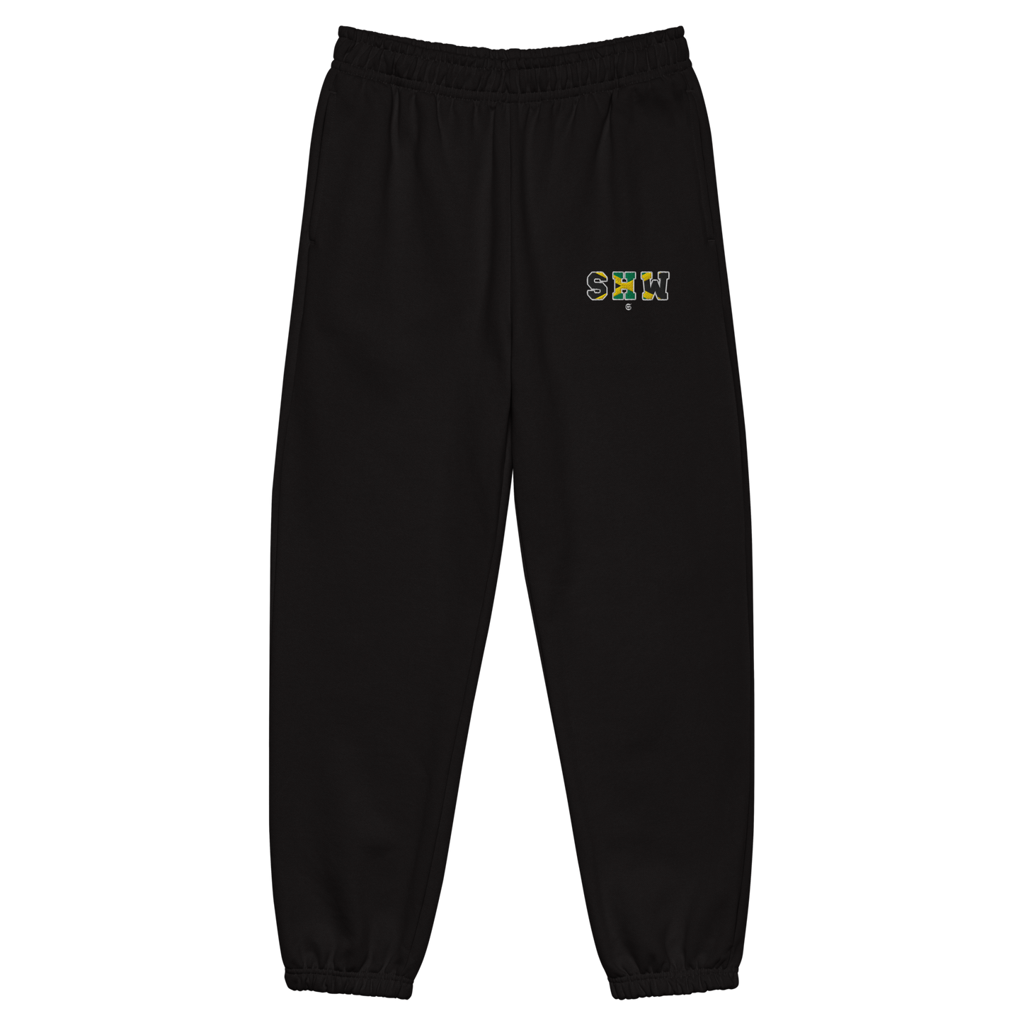 Ensemble jogging & hoodie brodé SHW flag Jamaïque - noir