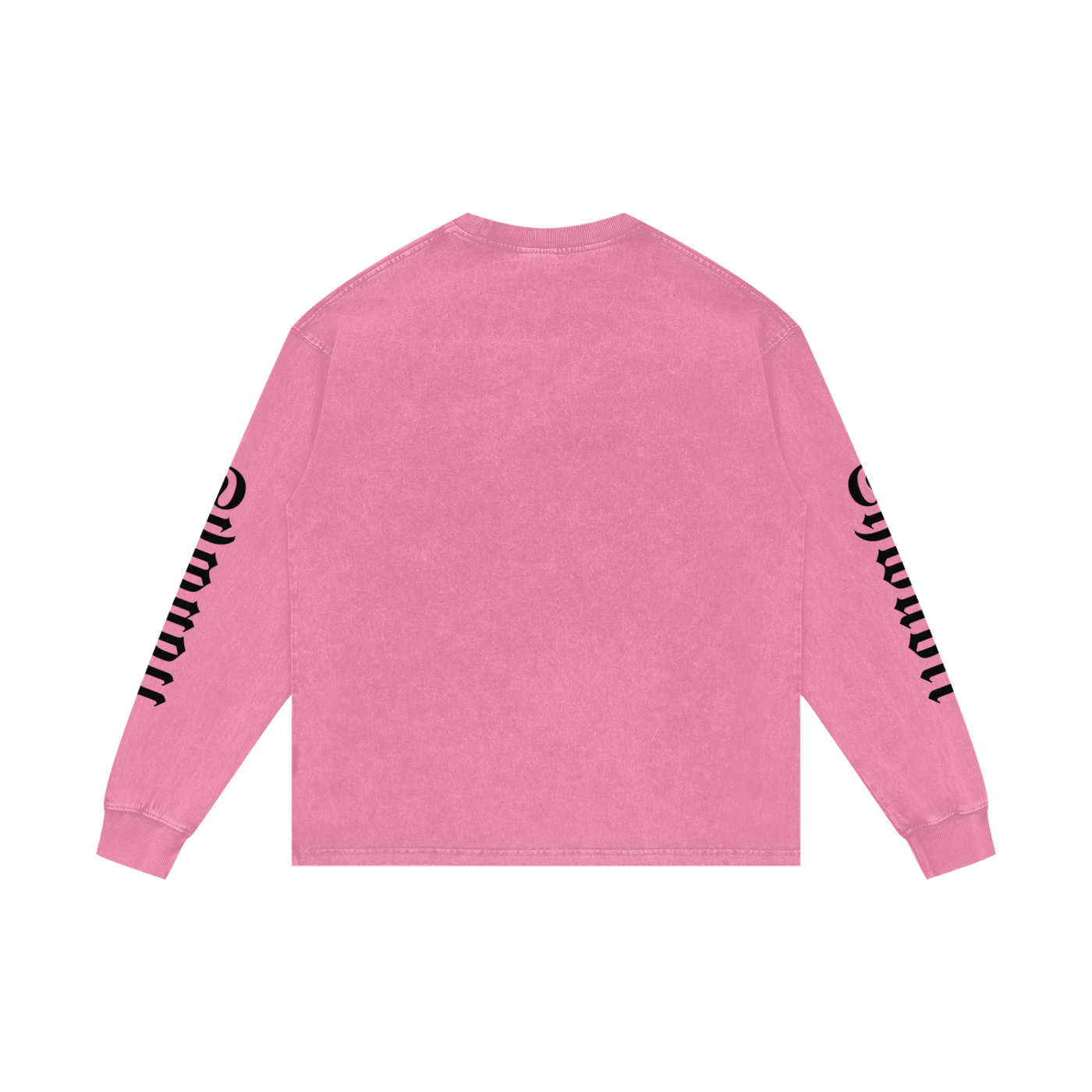T-Shirt long sleeves oversized acid wesh imprimé Shwubii manches - bleu/violet/rose/ocre/rouge/vert/navy/noir