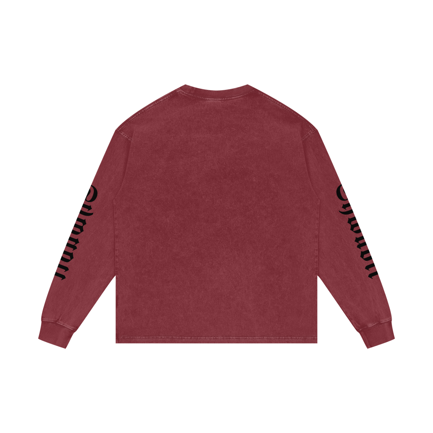 T-Shirt long sleeves oversized acid wesh imprimé Shwubii manches - bleu/violet/rose/ocre/rouge/vert/navy/noir