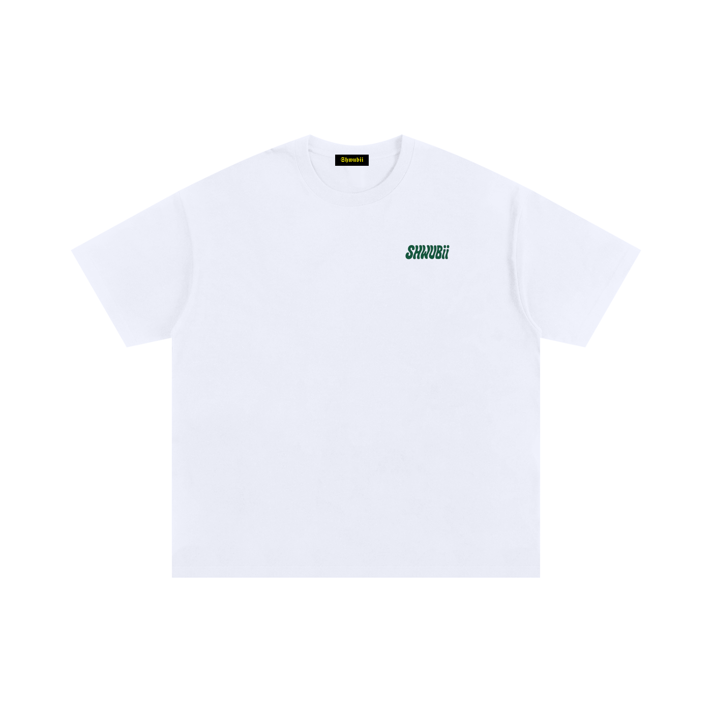 T-shirt oversized imprimé Shwubii - blanc