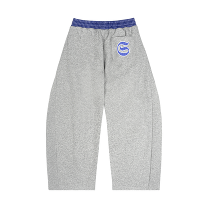 Jogging imprimé stripes S logo - gris