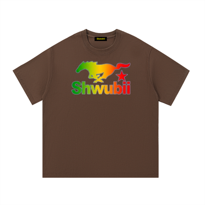 T-Shirt imprimé Shwubii mustang - noir/marron/blanc/bleu/gris