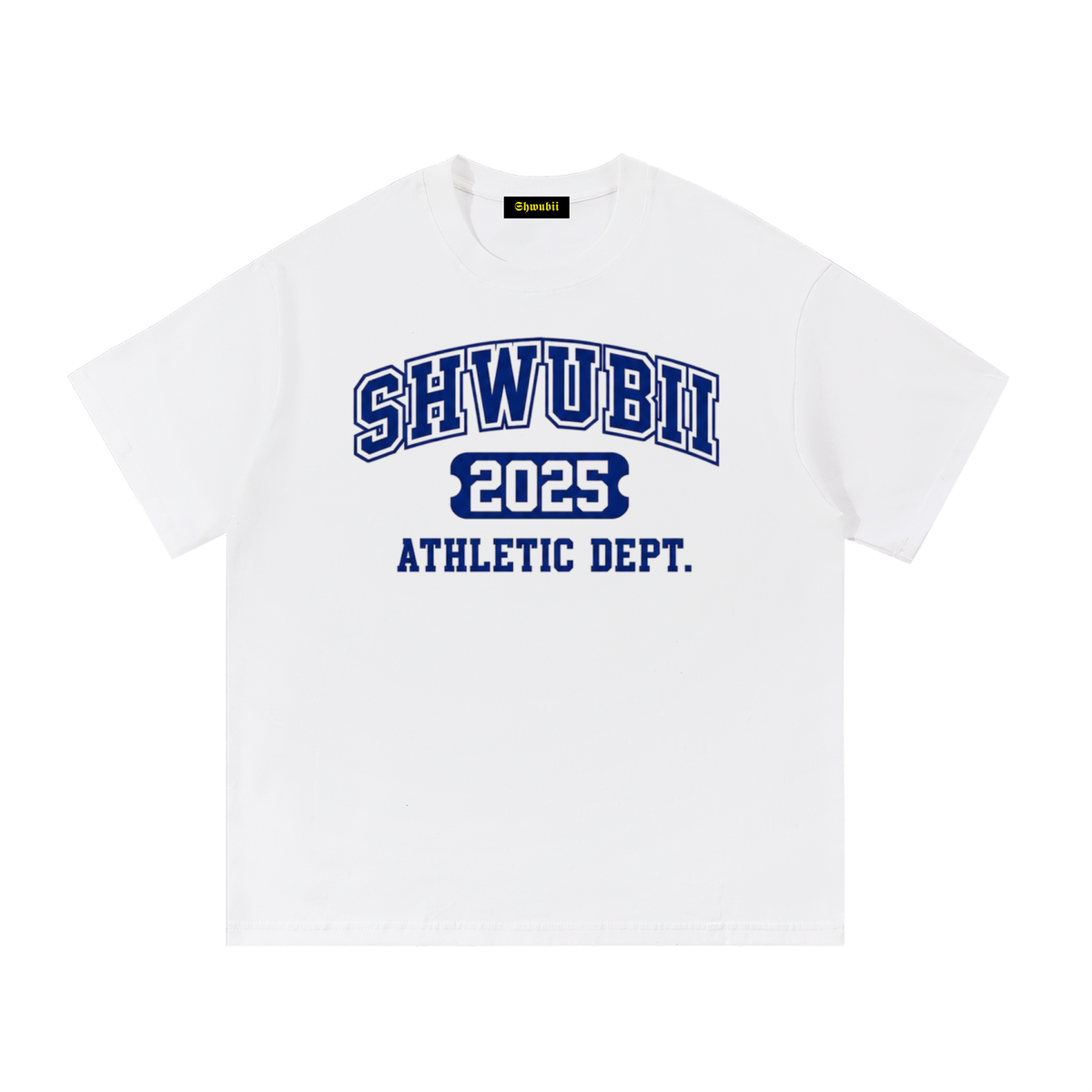 T-Shirt imprimé Shwubii athletic department - blanc/gris