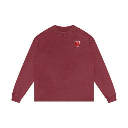 T-shirt manches longues imprimé Shwubii St Val 26 - rouge