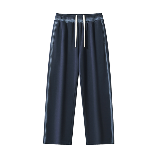 Jogging oversized Sunfaded imprime bleu et blanc