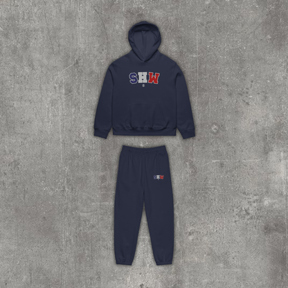 Ensemble jogging & hoodie SHW flag France - navy