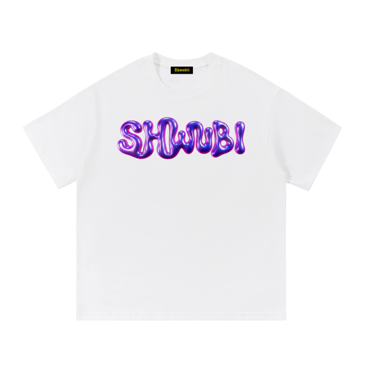 T-Shirt imprimé Shwubii purple balloon - blanc