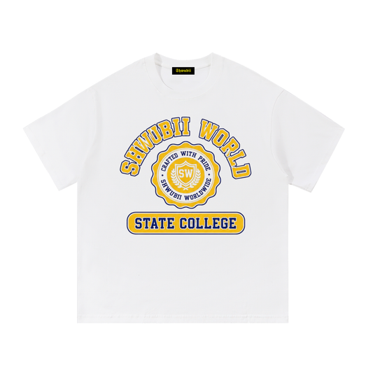 T-Shirt imprimé Shwubii state college - blanc