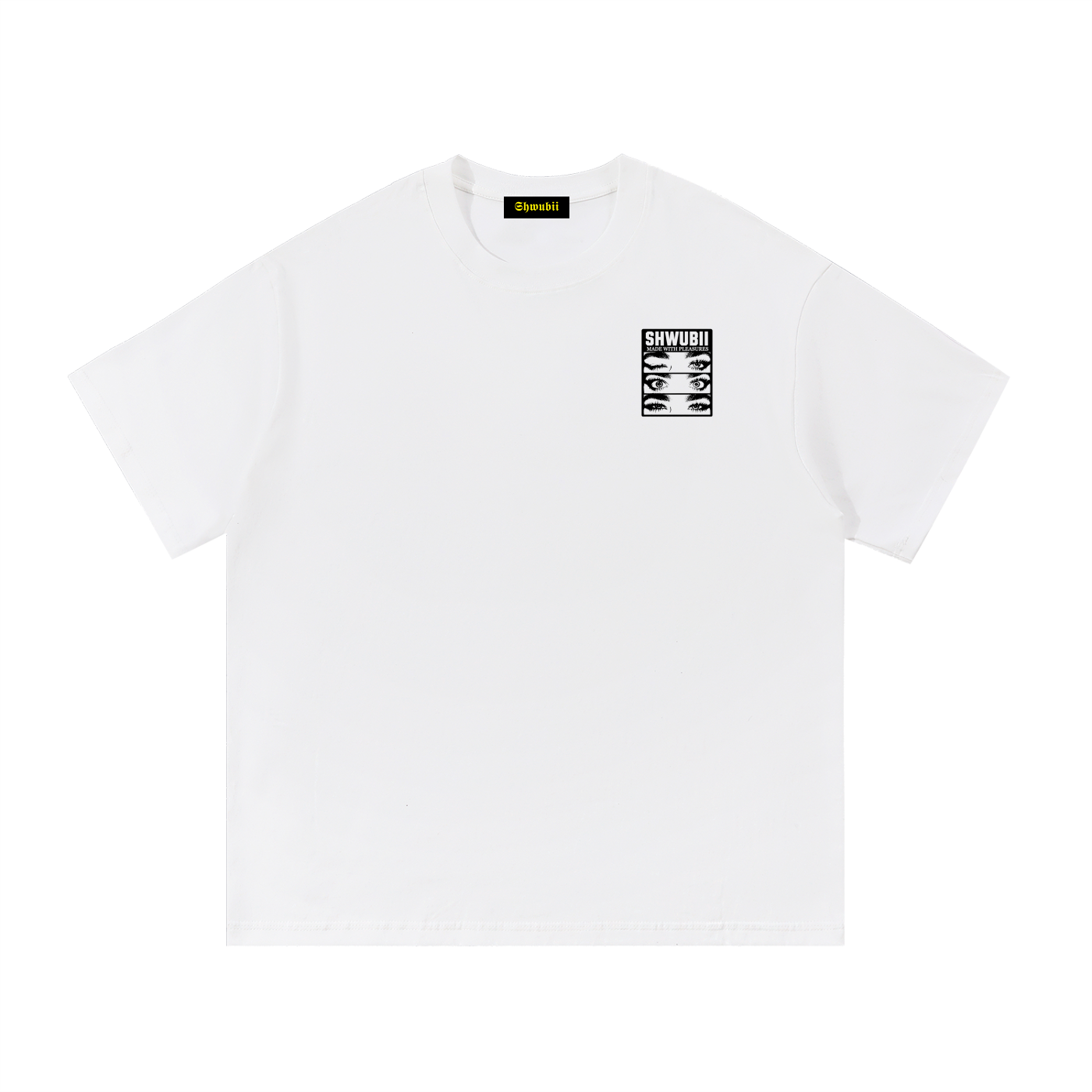 T-Shirt imprimé girls eyes - blanc