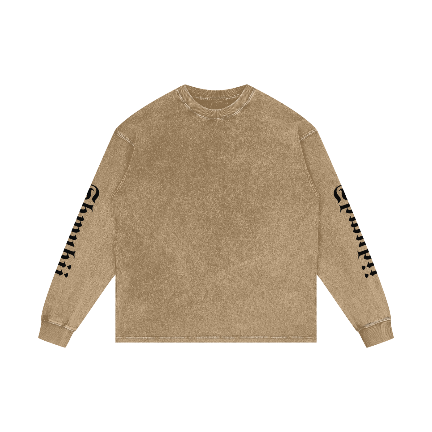 T-Shirt long sleeves oversized acid wesh imprimé Shwubii manches - bleu/violet/rose/ocre/rouge/vert/navy/noir