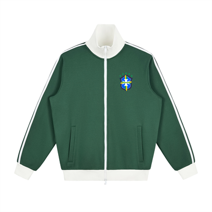 Track jacket imprimé Brasilia Shwubii - vert