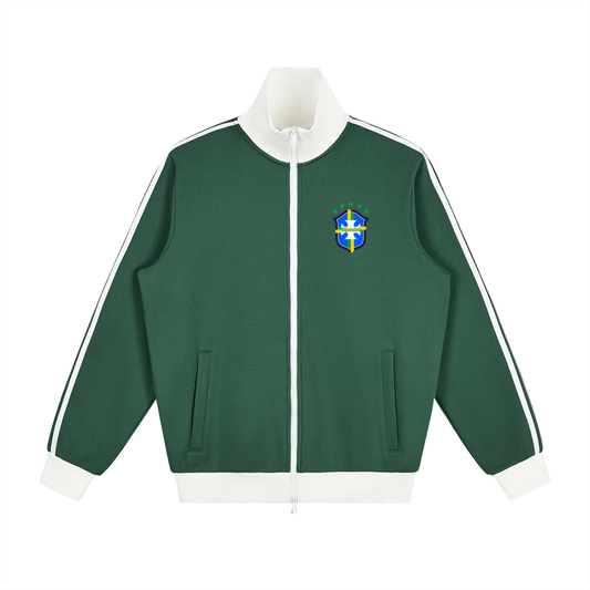 Track jacket imprimé Brasilia Shwubii - vert