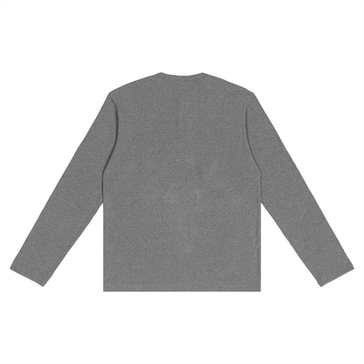 T-shirt manches longues Henley imprimé S logo - beige/gris