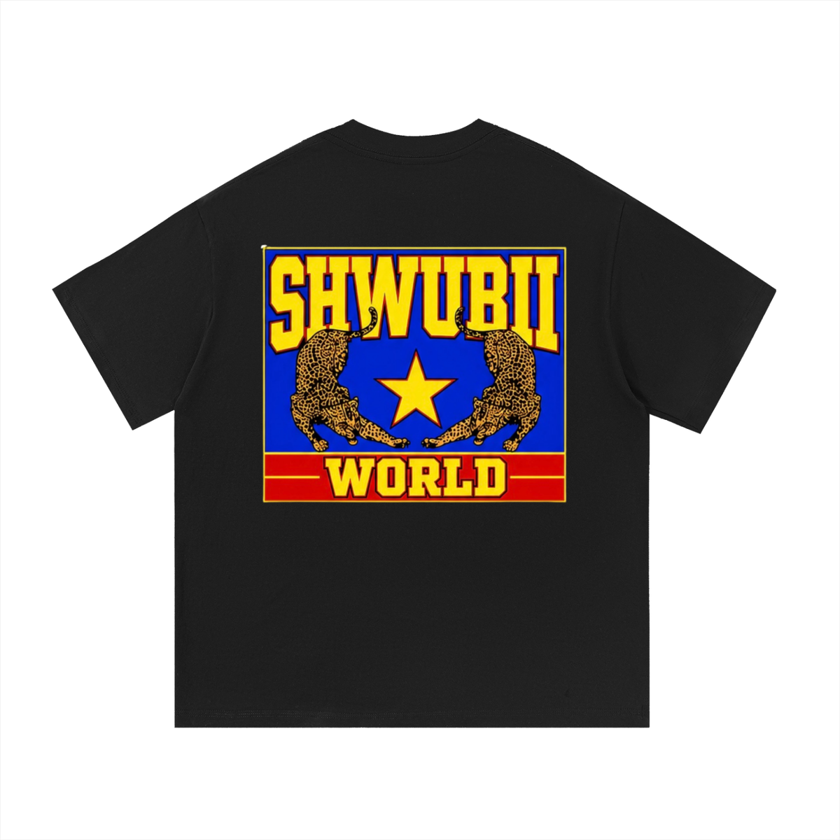 T-Shirt imprimé Shwubii world - noir/blanc