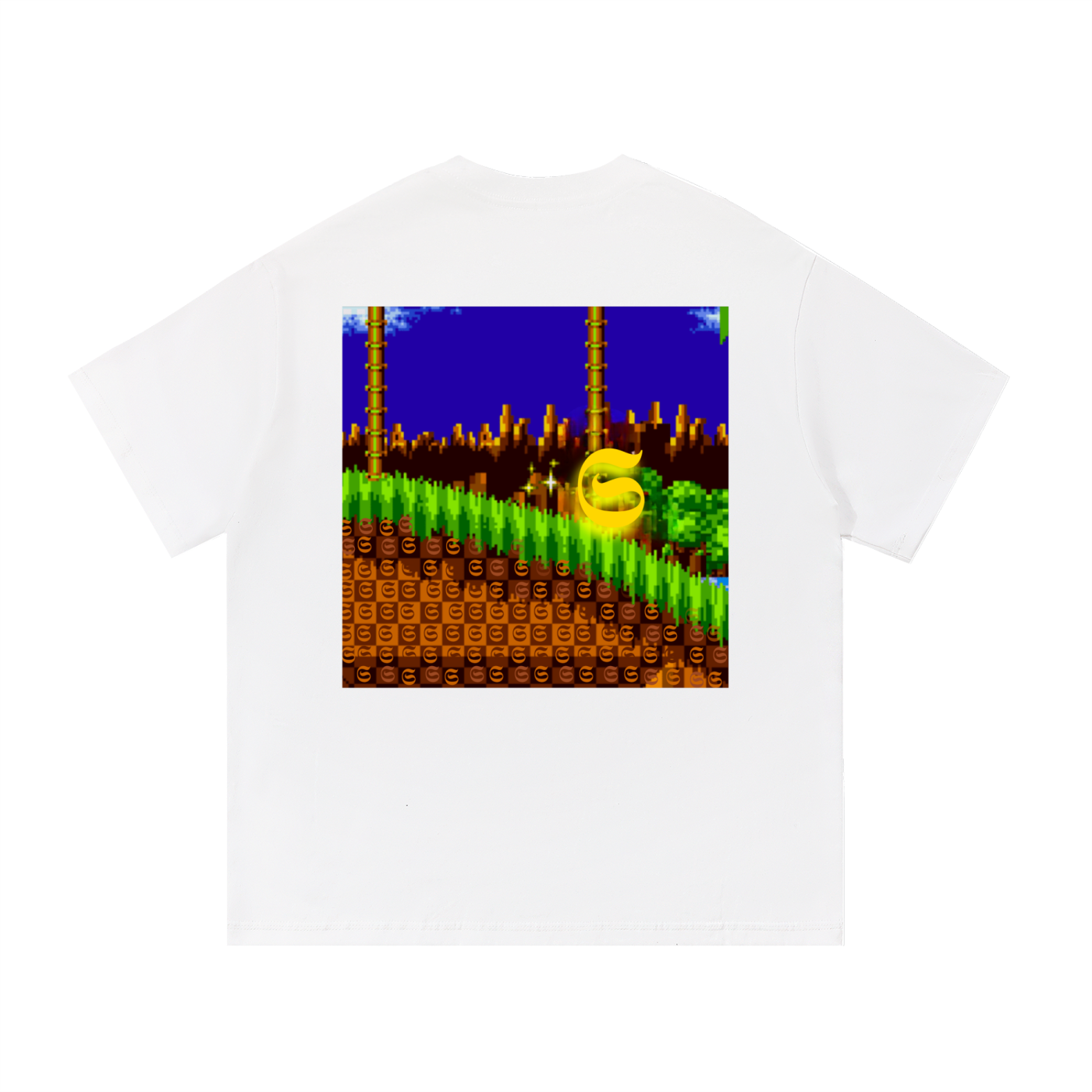 T-shirt oversized imprimé Shwubii sega - blanc