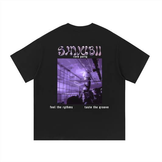 T-shirt imprimé Shwubii rave party - noir