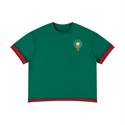 T-shirt boxy Maroc Shwubii - vert
