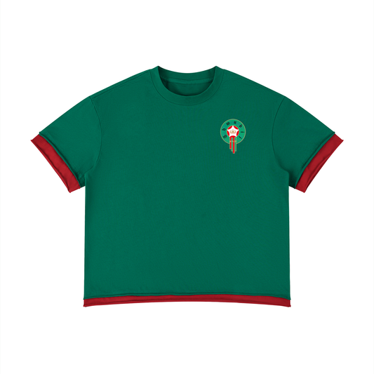 T-shirt boxy Maroc Shwubii - vert