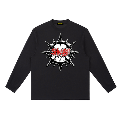 T-Shirt long sleeves imprimé SW spider - noir