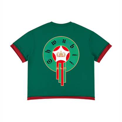 T-shirt boxy Maroc Shwubii - vert
