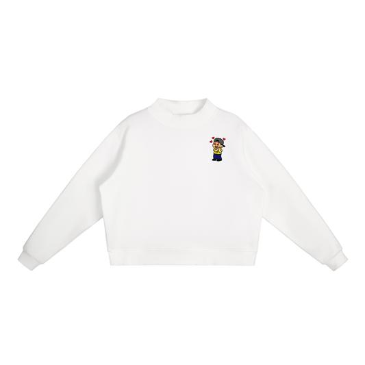 Sweatshirt crew neck gayo lover - blanc