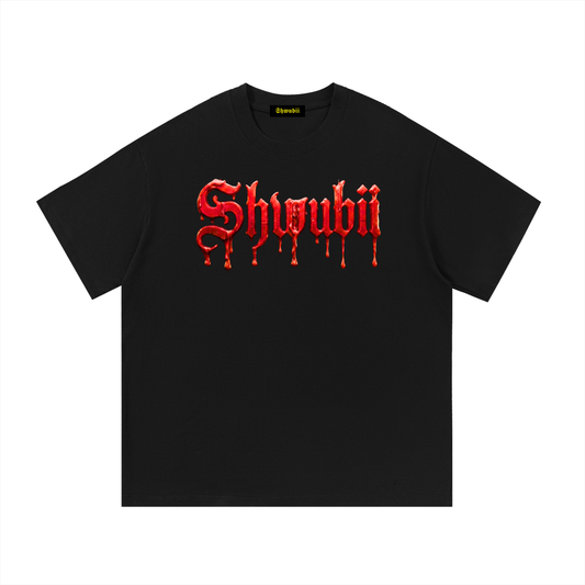 T-Shirt imprimé Shwubii sceaux - noir/blanc