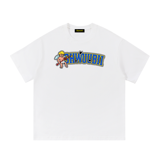T-Shirt imprimé Shwubii cupidon - blanc