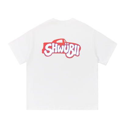 T-Shirt imprimé Shwubii car - blanc