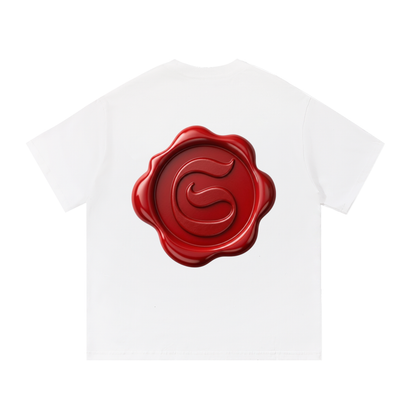 T-Shirt imprimé Shwubii sceaux - noir/blanc
