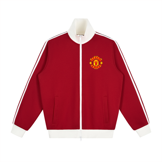 Track jacket imprimé Manchester shwubii - rouge