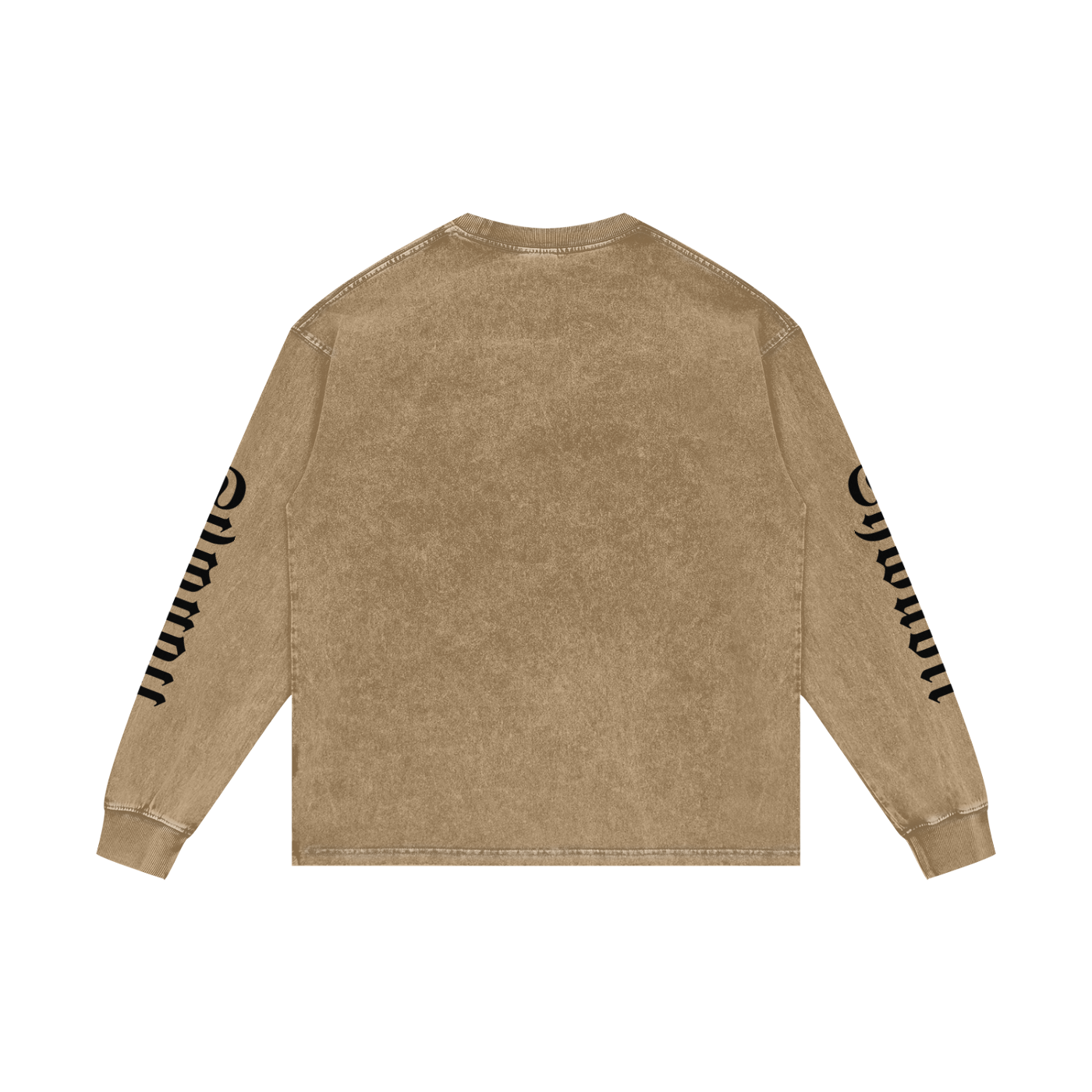 T-Shirt long sleeves oversized acid wesh imprimé Shwubii manches - bleu/violet/rose/ocre/rouge/vert/navy/noir