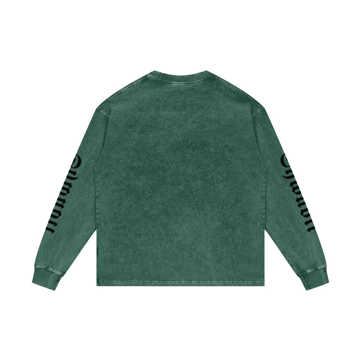T-Shirt long sleeves oversized acid wesh imprimé Shwubii manches - bleu/violet/rose/ocre/rouge/vert/navy/noir