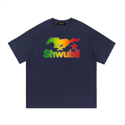 T-Shirt imprimé Shwubii mustang - noir/marron/blanc/bleu/gris