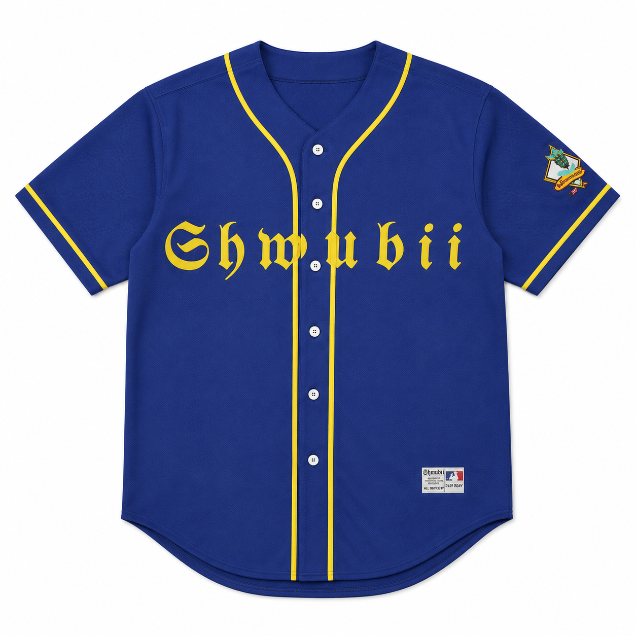 Jersey baseball Shwubii - jaune