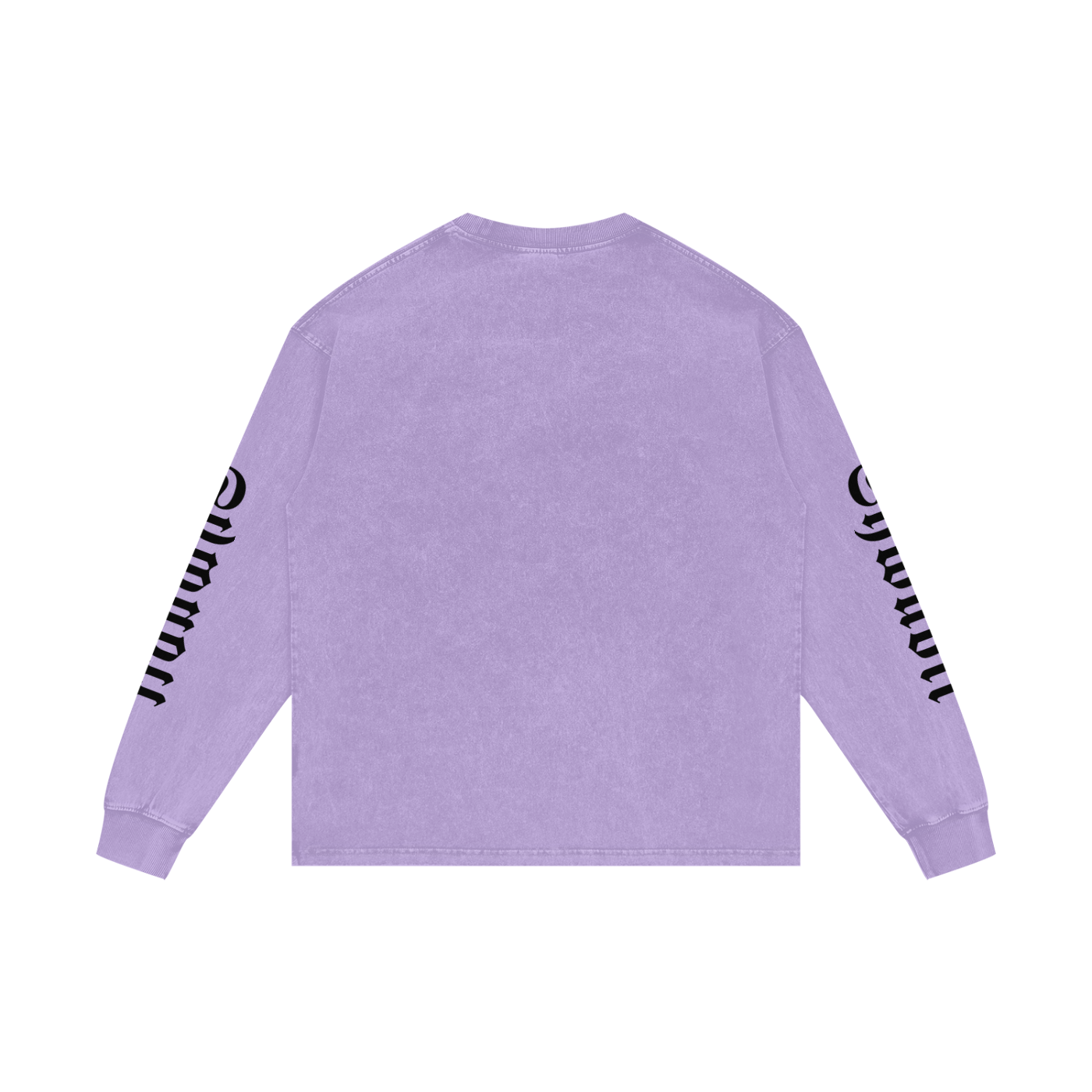 T-Shirt long sleeves oversized acid wesh imprimé Shwubii manches - bleu/violet/rose/ocre/rouge/vert/navy/noir