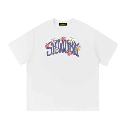 T-Shirt imprimé Shwubii leafs - blanc