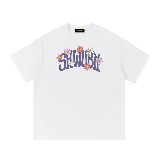 T-Shirt imprimé Shwubii leafs - blanc