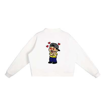 Sweatshirt crew neck gayo lover - blanc