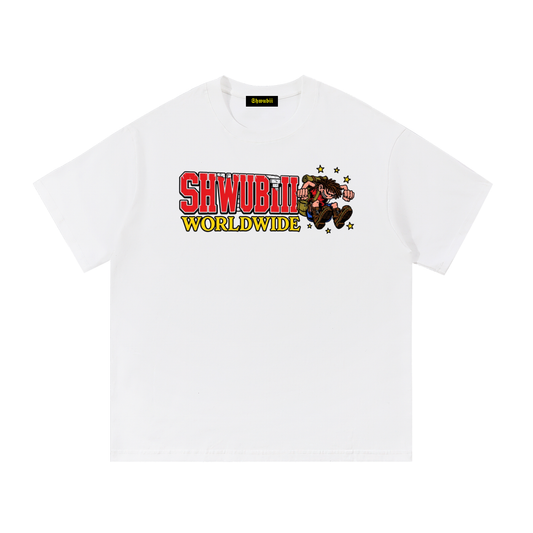 T-Shirt imprimé Shwubii tape du pied - blanc